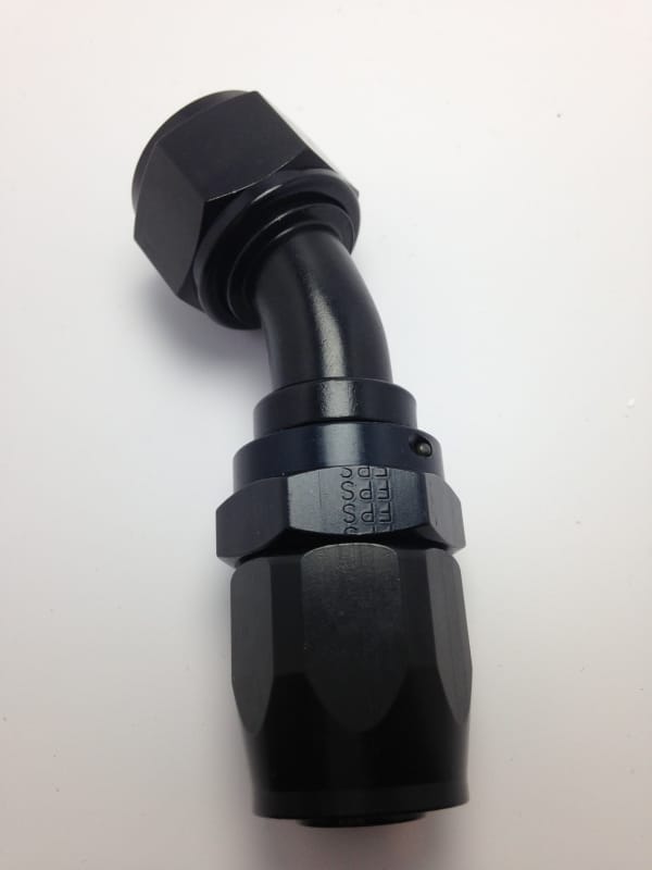 Fragola — Fragola -12AN x 30 Degree Pro-Flow Hose End - Black