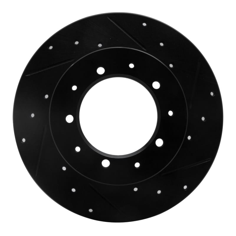 R1 Concepts — R1 74-16 Land Rover Defender 90 Rear Right Drilled & Slotted Black Brake Rotor
R1 Brake Rotor Drill