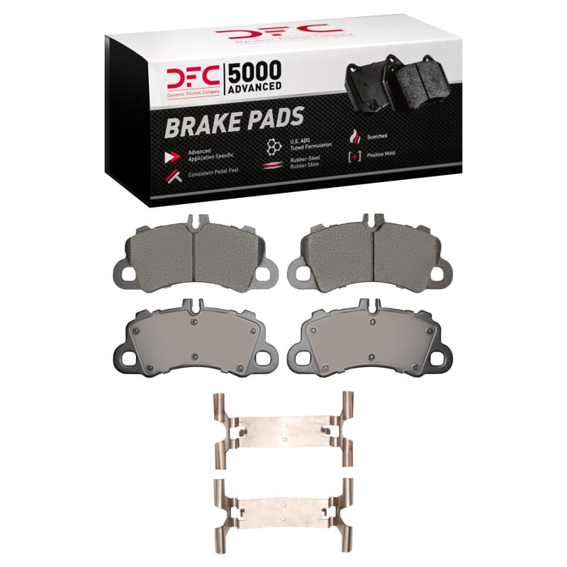 DFC — DFC 19-23 Porsche Cayenne Front 5000 Advanced Low Metallic Brake Pads and Hardware Kit