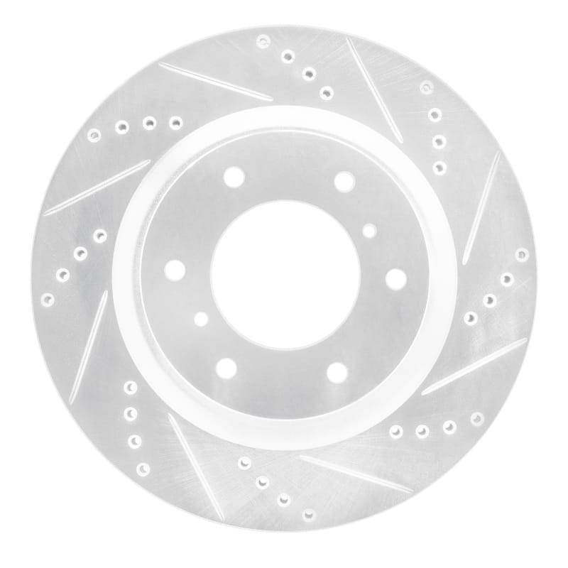 R1 Concepts — R1 08-17 Mitsubishi Montero Limited (Mexico) Front Right Drilled & Slotted Silver Brake Rotor
R1 Brake Rotor Drill
