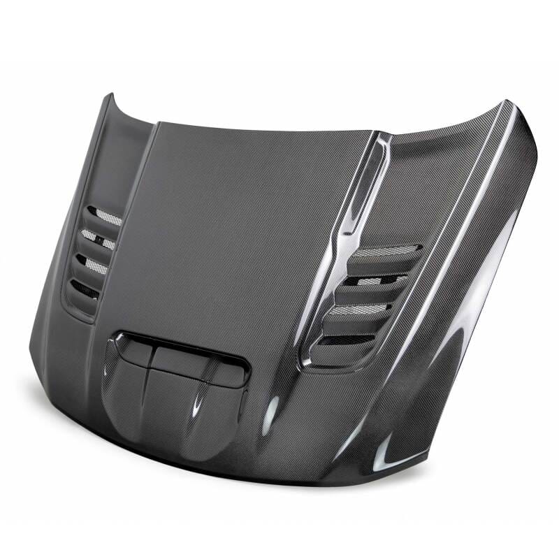 Anderson Composites — Anderson Composites 2021 Dodge RAM TRX Carbon Fiber Hood - OE Style
