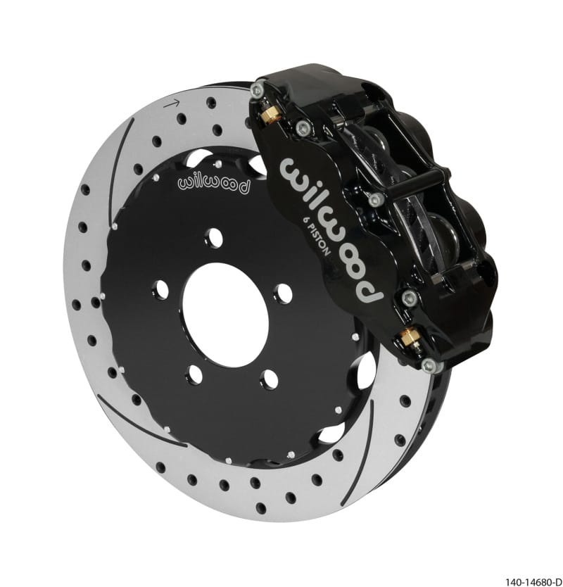 Wilwood — Wilwood Narrow Superlite 6R Front Big Brake Kit 12.88in Drilled Black 05-11 Ford Crown Victoria
BRAKE KIT