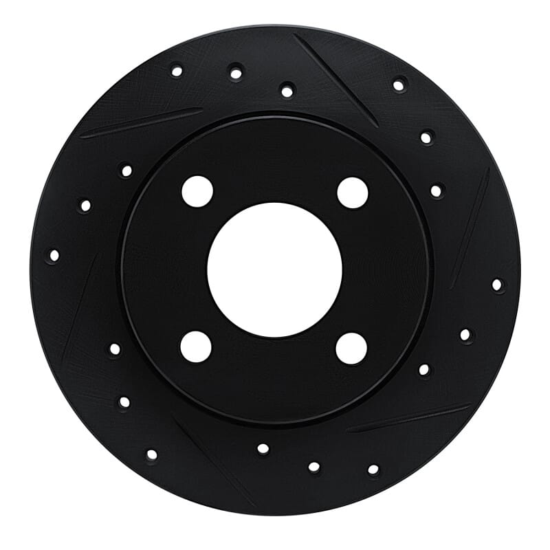 R1 Concepts — R1 78-90 Dodge Rampage Front Right Drilled & Slotted Black Brake Rotor
R1 Brake Rotor Drill