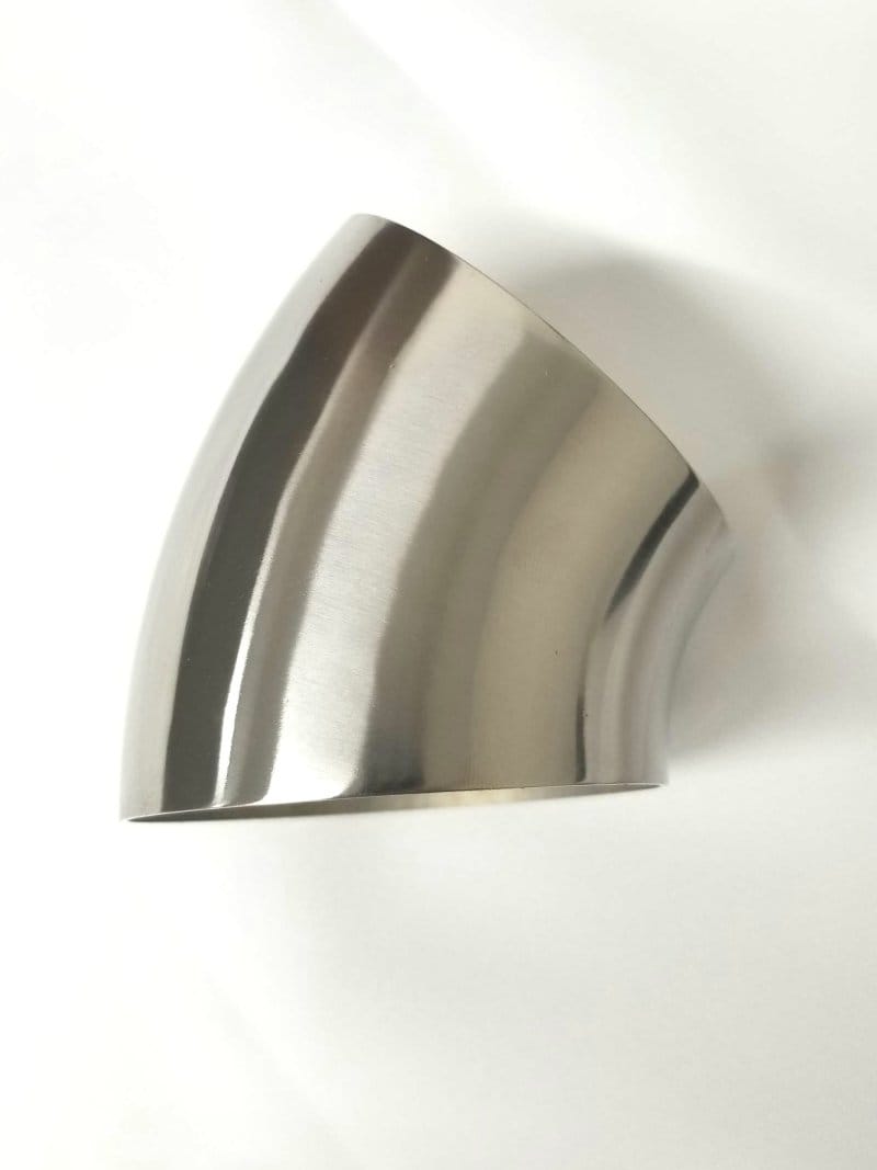 Ticon — Ticon Industries 2.50in Diameter 45 Degree 1.2D/3in CLR 1mm/.039in Wall Thickness Titanium Elbow