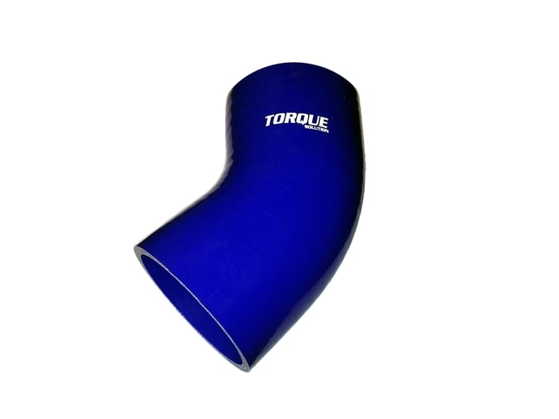 Torque Solution — Torque Solution 45 Degree Silicone Elbow: 4 inch Blue Universal