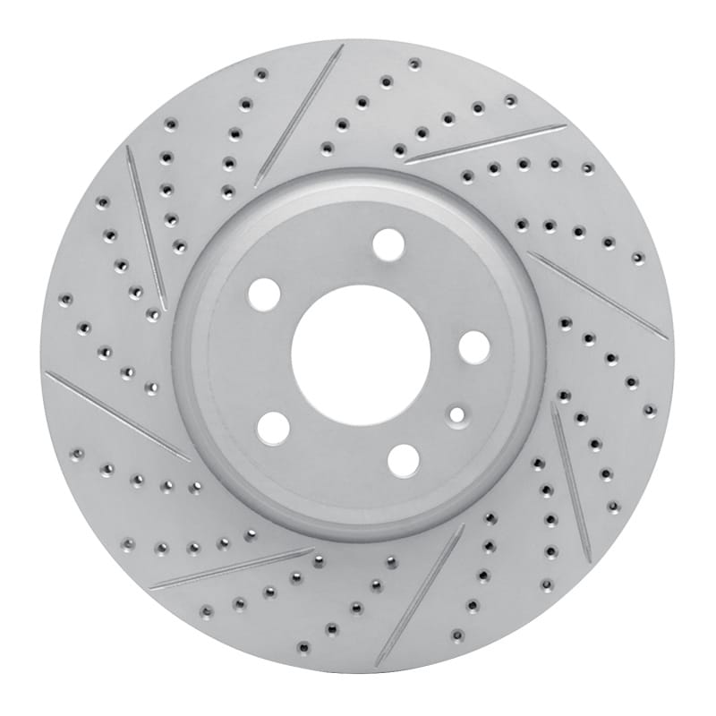 R1 Concepts — R1 08-12 Audi A5 Front Left Drilled & Slotted Geo-Carbon Rotor