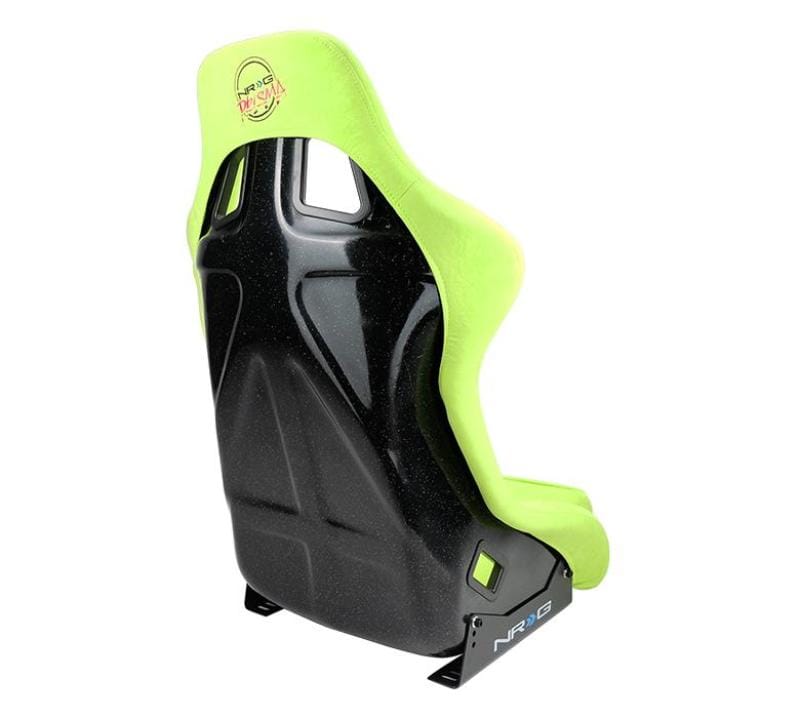 NRG — FRP Bucket Seat PRISMA Edition - Medium (Neon Green/ Pearlized Back)