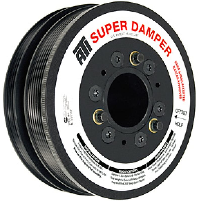 ATI — ATI Damper - 6.73in - Alum - 8 Grv - LS7 - Y Body - Gen 5 Z28 - LS3 - 10 Per UD - No A/C - 3 Ring