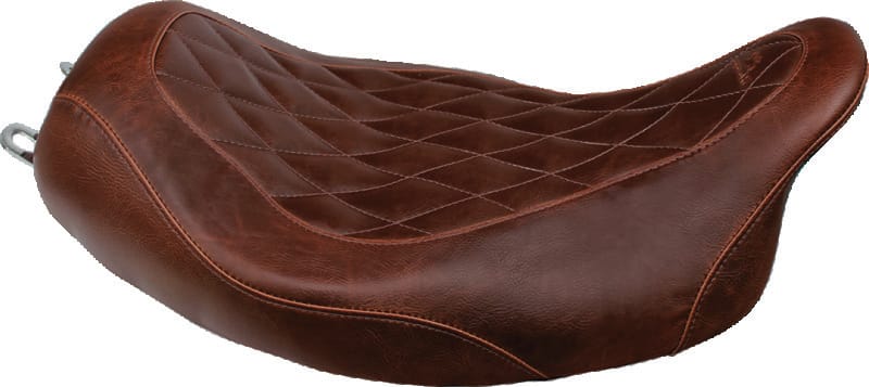 Mustang Motorcycle — Mustang 97-07 Harley Rd King,06-07 Str Glide,00-05 Eagle Tripper Solo Seat - Brown