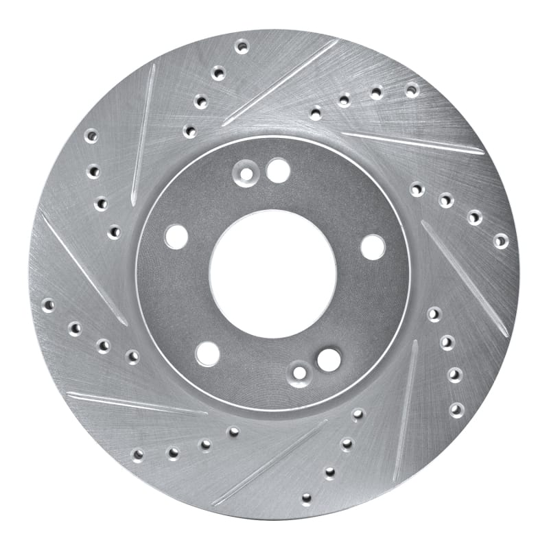 R1 Concepts — R1 07-10 Kia Rondo (Canada) Front Left Drilled & Slotted Silver Brake Rotor
R1 Brake Rotor Drill