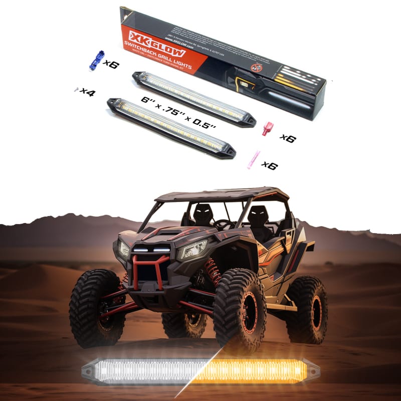XKGLOW — XK Glow 6 Switchback Grill Lights with Start-up Animation & Sequential Turn Signals