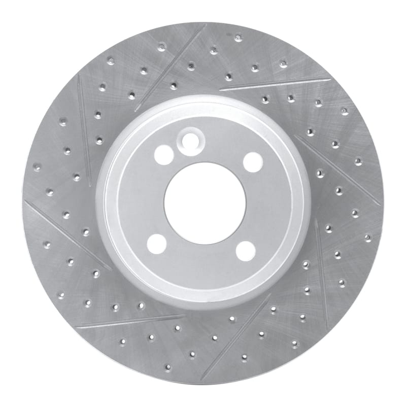 R1 Concepts — R1 02-06 Mini Cooper (Excl Clubman Front Left Drilled & Slotted Geo-Carbon Rotor