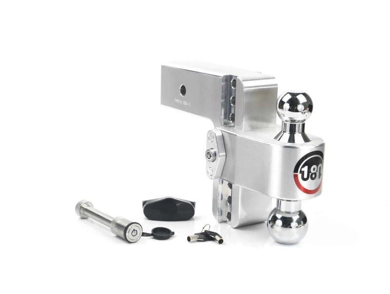 Weigh Safe — Weigh Safe 180 Hitch 6in Drop Hitch & 3in Shank (10K/21K GTWR) w/WS05 - Aluminum