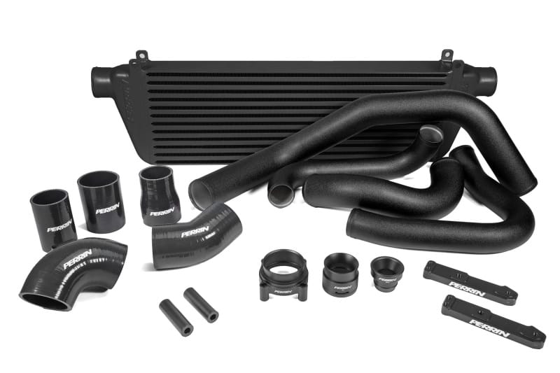 Perrin Performance — PERRIN 22-25 Subaru WRX Front Mount Intercooler Kit (Black Tubes & Black Core)