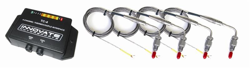 Innovate Motorsports — TC-4 PLUS 4-Channel EGT Kit (Incl. TC-4 PLUS, 4 Type-K EGT Probes)