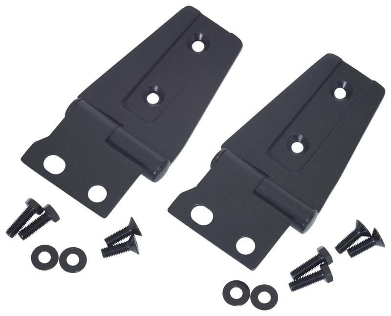 Kentrol — Kentrol 07-18 Jeep Wrangler JK Hood Hinge Pair - Textured Black