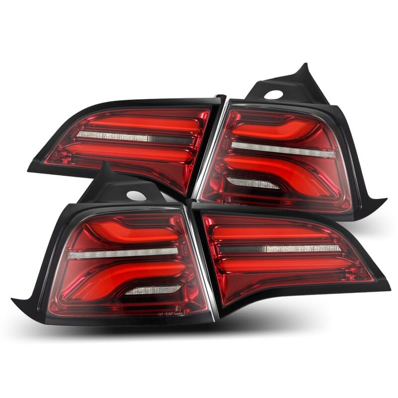 AlphaRex — AlphaRex 17-22 Tesla Model 3 PRO-Series LED Tail Lights Red Smoke w/Seq Sig
Taillight Assembly