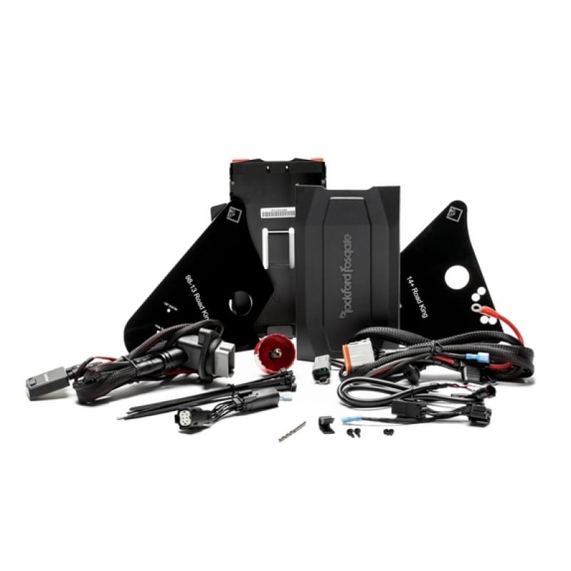 Rockford Fosgate — Rockford Fosgate 1998+ Harley-Davidson Road King Amp Install Kit w/ Bluetooth Module