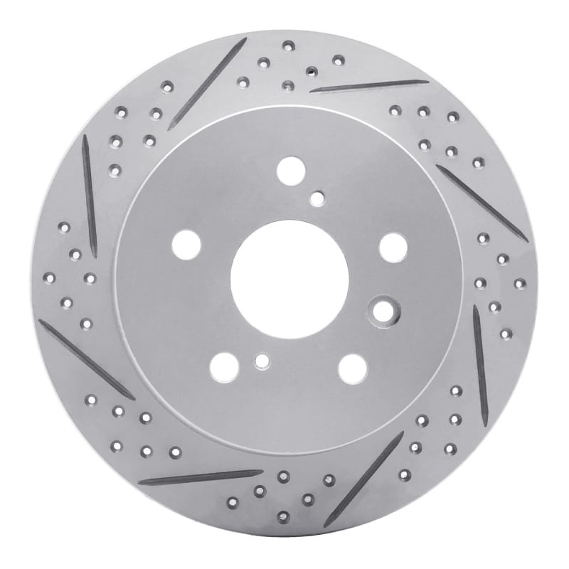 R1 Concepts — R1 10-17 Lexus Ct200H Front Right Drilled & Slotted Geo-Carbon Rotor
