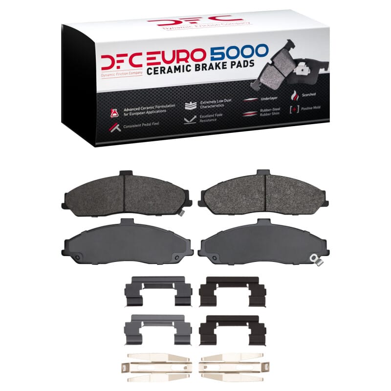 DFC — DFC 97-13 Chevrolet Corvette Front Euro 5000 Ceramic Brake Pads and Hardware Kit
DFC EURO Pads + HW