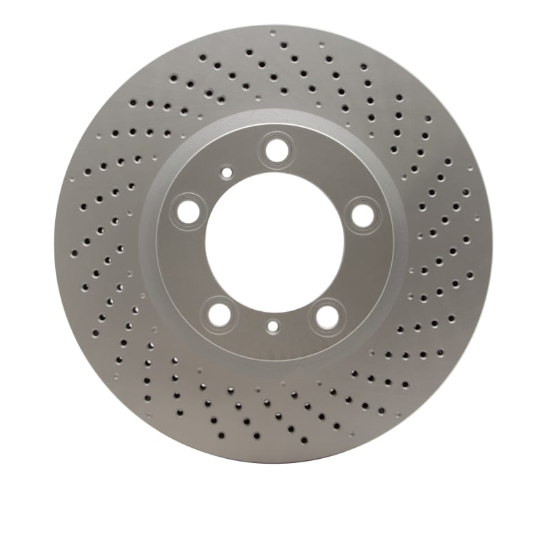 DFC — DFC 09-23 Porsche 718 Cayman Right Front Drilled GeoSPEC Coated Rotor
DFC Brake Rotor