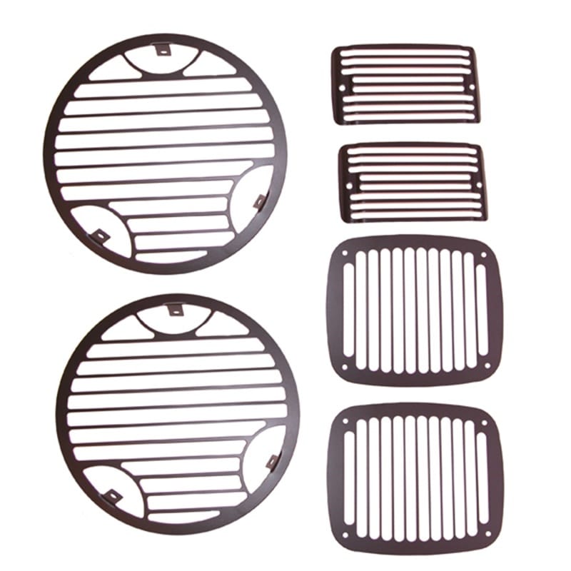 Rugged Ridge — Rugged Ridge 97-06 Jeep Wrangler Billet Stone Guard Set
Head Light Guard
OFFROAD_EXTERIOR