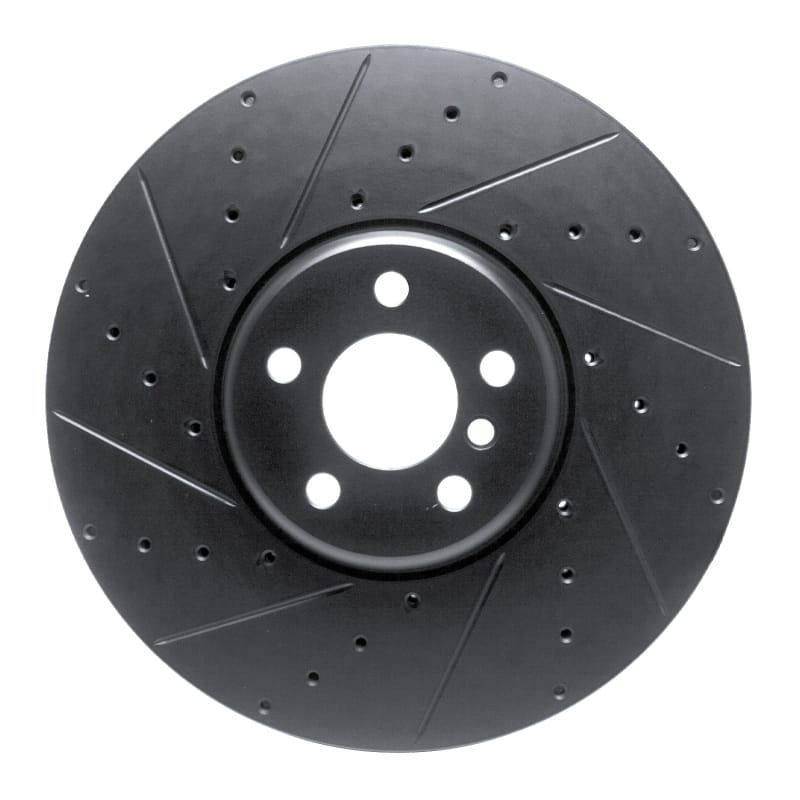 R1 Concepts — R1 16-25 BMW i5 Left Front Drilled & Slotted Black Brake Rotor
R1 Brake Rotor Drill