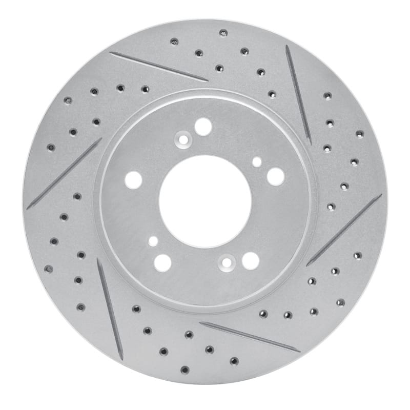 R1 Concepts — R1 91-96 Acura Nsx Front Right Drilled & Slotted Geo-Carbon Rotor