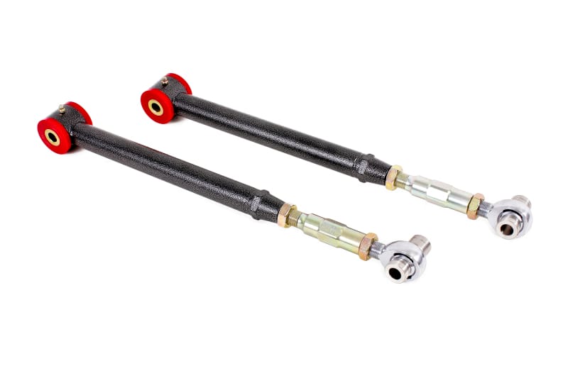 BMR Suspension — BMR 05-14 S197 Mustang On-Car Adj. Lower Control Arms / Rod End Combo (Poly) - Black Hammertone