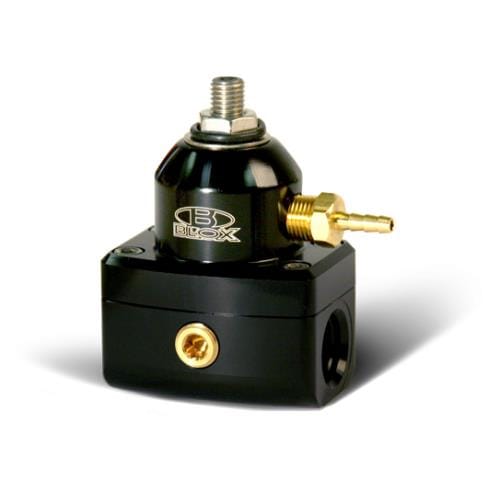 BLOX Racing — BLOX Racing 2-Port Design Black/Black Adjustable Fuel Pressure Regulator