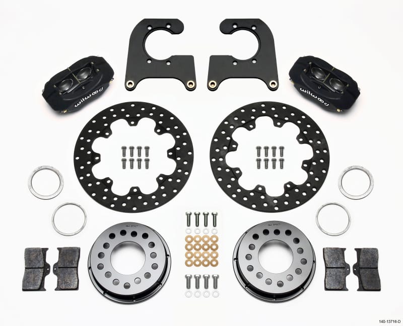 Wilwood — Wilwood Forged Dynalite Rear Drag Kit Drilled Rotor Ford 8.8 Special w/2.50in Offset-5 Lug
BRAKE KIT