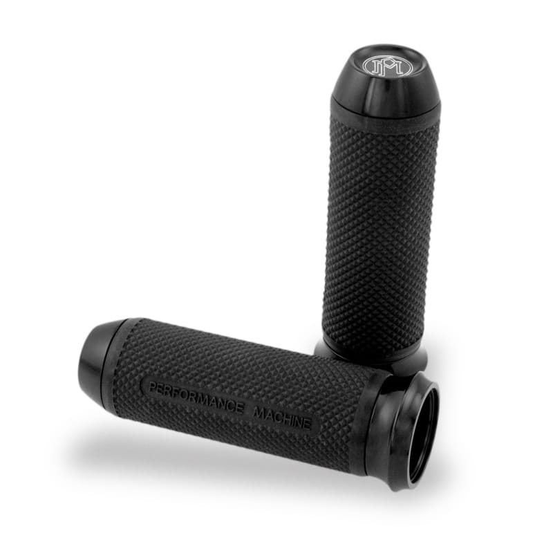 Performance Machine — Performance Machine Handle Grip Set - Elite Cable - Black Ano