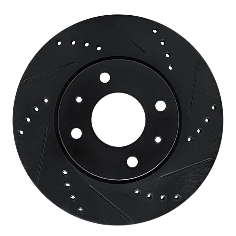 R1 Concepts — R1 04-04 Mitsubishi Lancer Front Right Drilled & Slotted Black Brake Rotor
R1 Brake Rotor Drill
