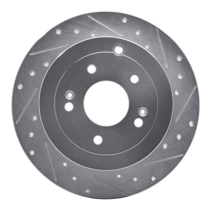 R1 Concepts — R1 07-09 Hyundai SANTA FE Rear Right Drilled & Slotted Silver Brake Rotor
R1 Brake Rotor Drill