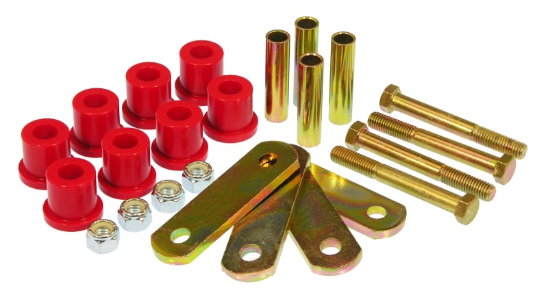 Prothane — Prothane 64-73 Ford Mustang Rear HD Shackle Kit - Red
SPRING/SHACKLE BUSH