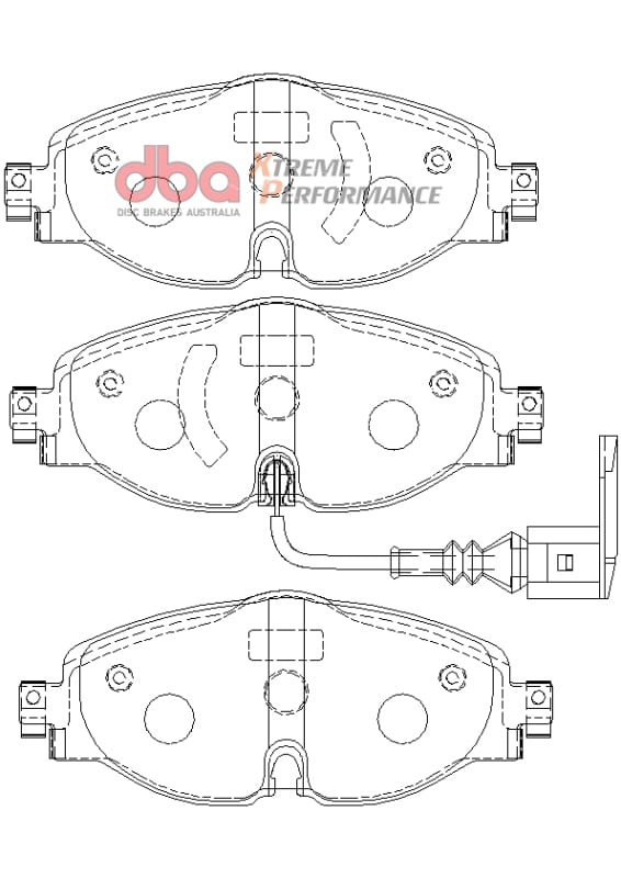 DBA — DBA 15-19 Audi A3 (w/288mm Front Rotor) XP Performance Front Brake Pads
Brake Pad