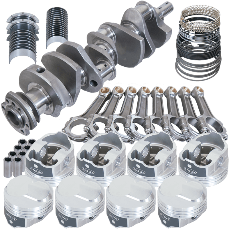 Eagle — Eagle Chevy 454 4.000in Crank 6.135in I-Beam Rods 43cc Dome 4.310in Pistons Rotating Assembly
Street & Strip Assy