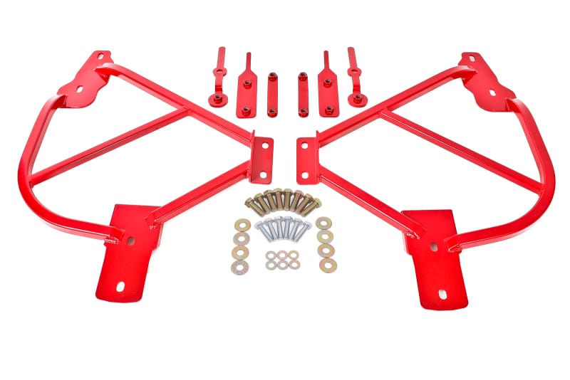 BMR Suspension — BMR 10-15 5th Gen Camaro Bolt-On Subframe Connectors - Red