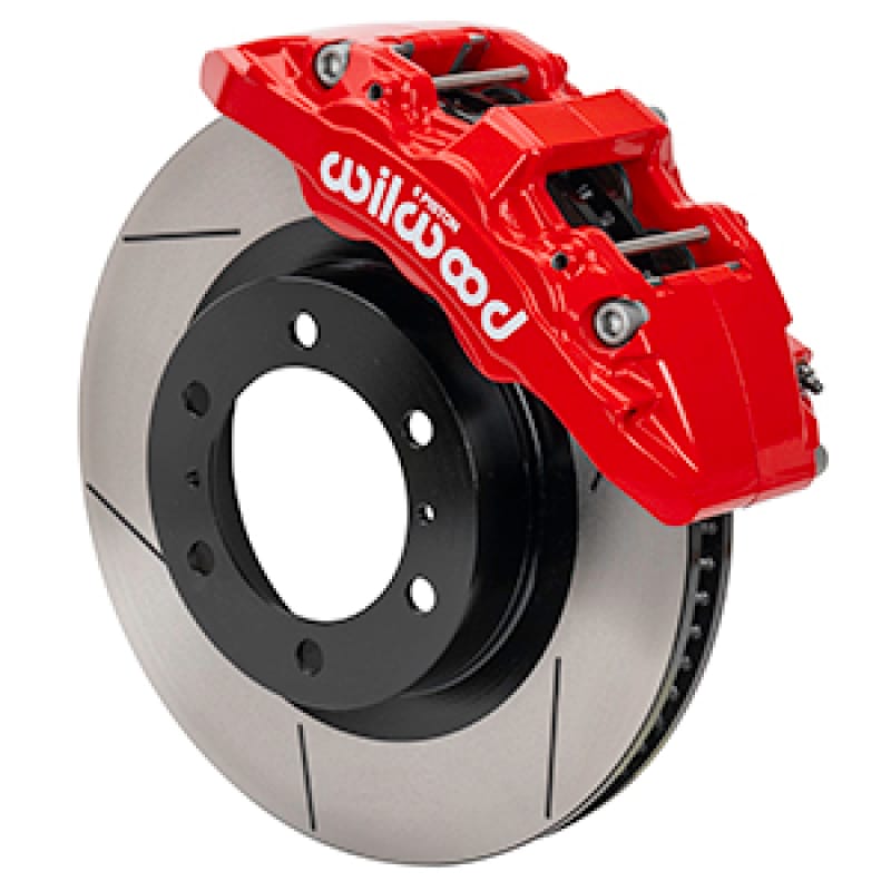 Wilwood — Wilwood 15-21 Toyota Tacoma Aero6-DM Front Brake Kit 13.31 Rotor - Red w/Lines