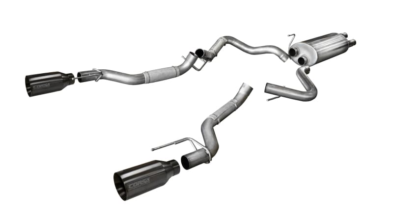 CORSA Performance — Corsa 2017-2020 Ford F-150 Raptor 3.5L Sport Cat-Back Dual Rear Exit w/ 5in Gunmetal Tip
Exhaust