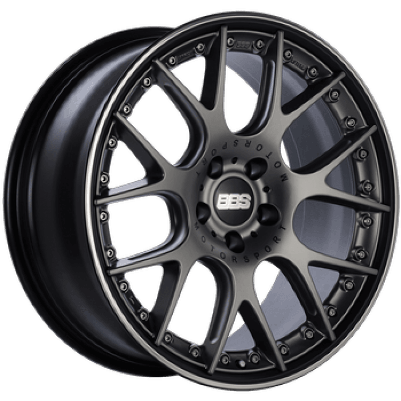 BBS — BBS CH-RII 21x10.5 5x112 ET17 CB66.5 Platinum Center Black Rim w/ SS Rim Prot Wheel -82mm PFS Req