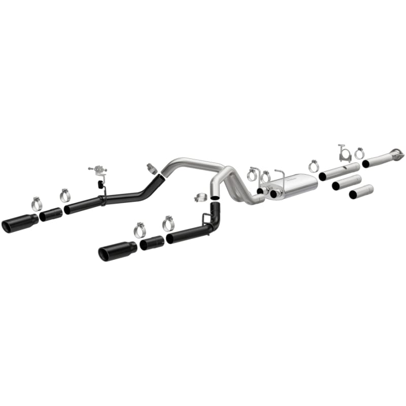 Magnaflow — MagnaFlow 11-19 Chevrolet Silverado 2500/3500 HD V8-6.0L Dual Split Cat-Back Exhaust w/Black Tips
Cat-Back