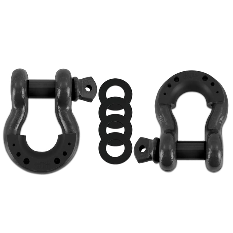 Borne Off-Road — Borne Off-Road 3/4 Steel D-Ring Shackle Set 2 Pieces - Gun Metal
