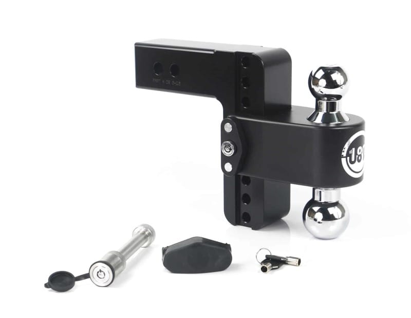 Weigh Safe — Weigh Safe 180 Hitch 6in Drop Hitch & 2.5in Shank (10K/18.5K GTWR) w/WS05 - Black Cerakote