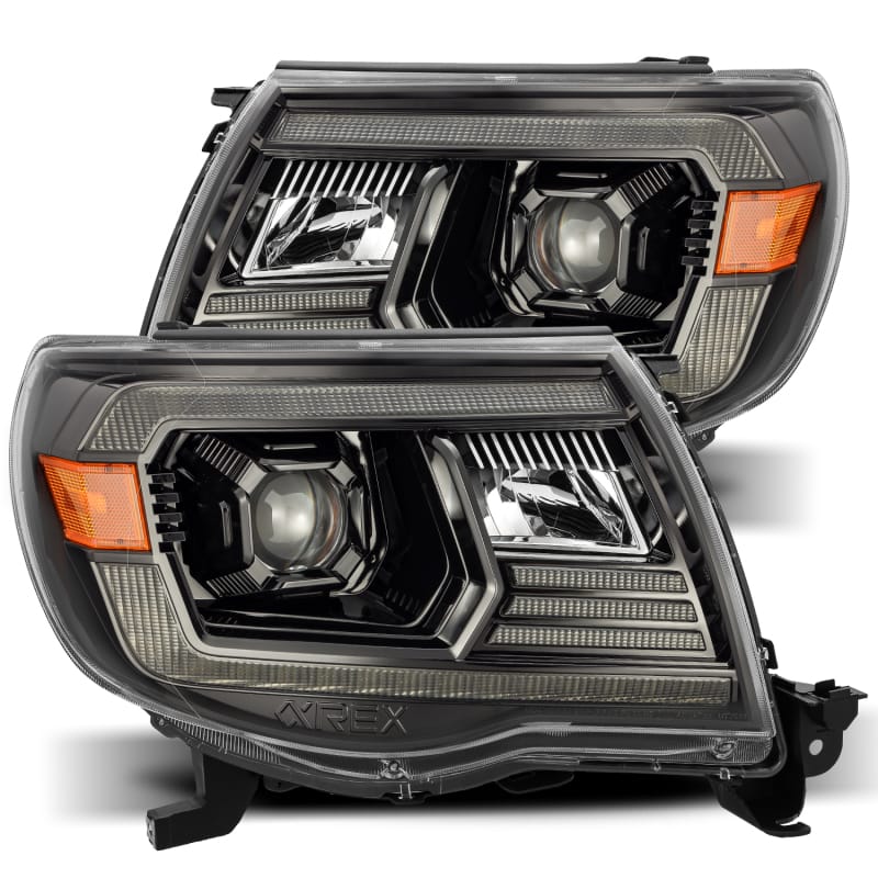 AlphaRex — AlphaRex 05-11 Toyota Tacoma LUXX LED Projector Headlights Plank Style Alpha Black w/Activ Light/DRL
Projector Headlights