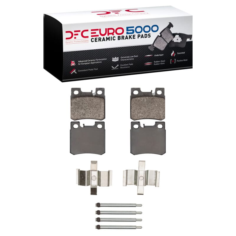 DFC — DFC 92-95 Mercedes-Benz 400E Rear Euro 5000 Ceramic Brake Pads and Hardware Kit
DFC EURO Pads + HW