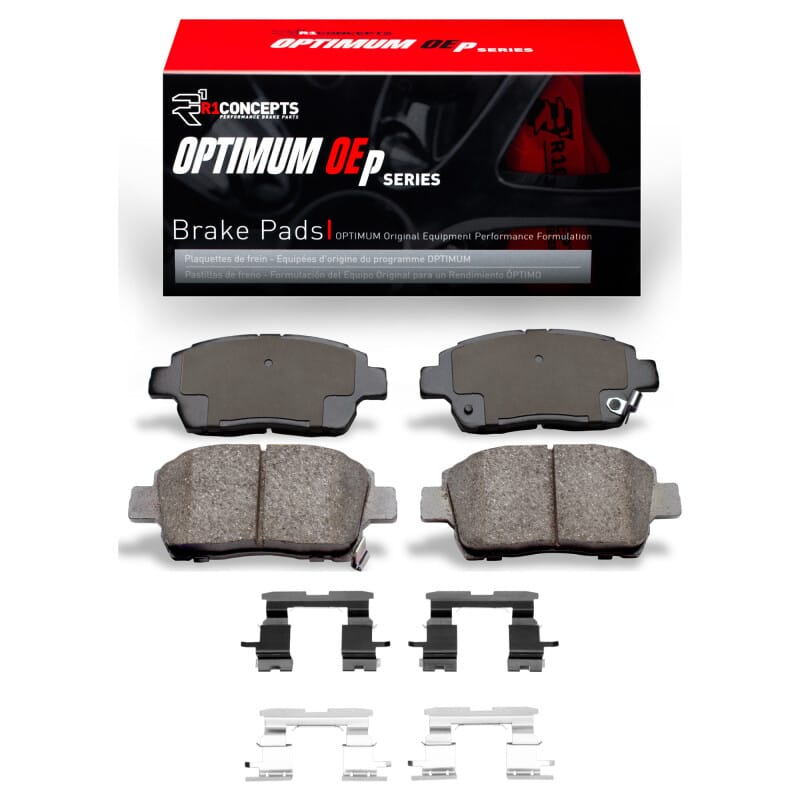R1 Concepts — R1 00-15 Scion IQ Front Optimum OE Pads & Hardware Kit
R1 Optimum Oe Pads a