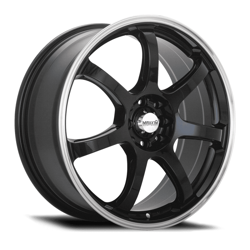 Konig — Maxxim Knight 17x7 10x100/114.3 ET40 Gloss Black Lip Polish