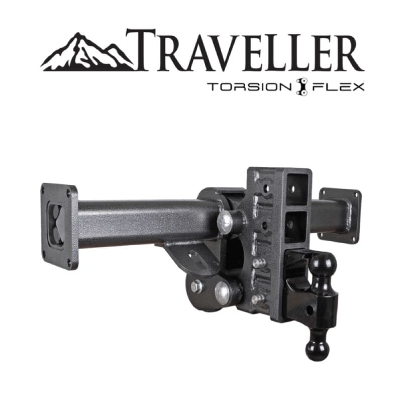 GEN-Y Hitch — Gen-Y 27in Traveller Torsion-Flex 2.5in Shank 6in Offset Drop 3.5K TW 21K Hitch Chassis Frame Mount