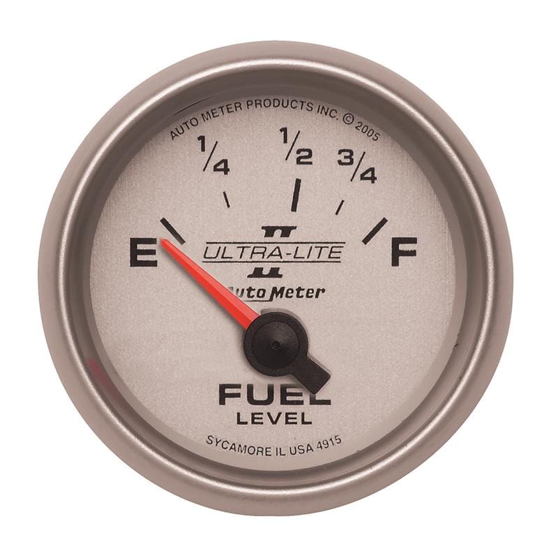 AutoMeter — GAUGE, FUEL LEVEL, 2 1/16" , 73OE TO 10OF, ELEC, ULTRA-LITE II